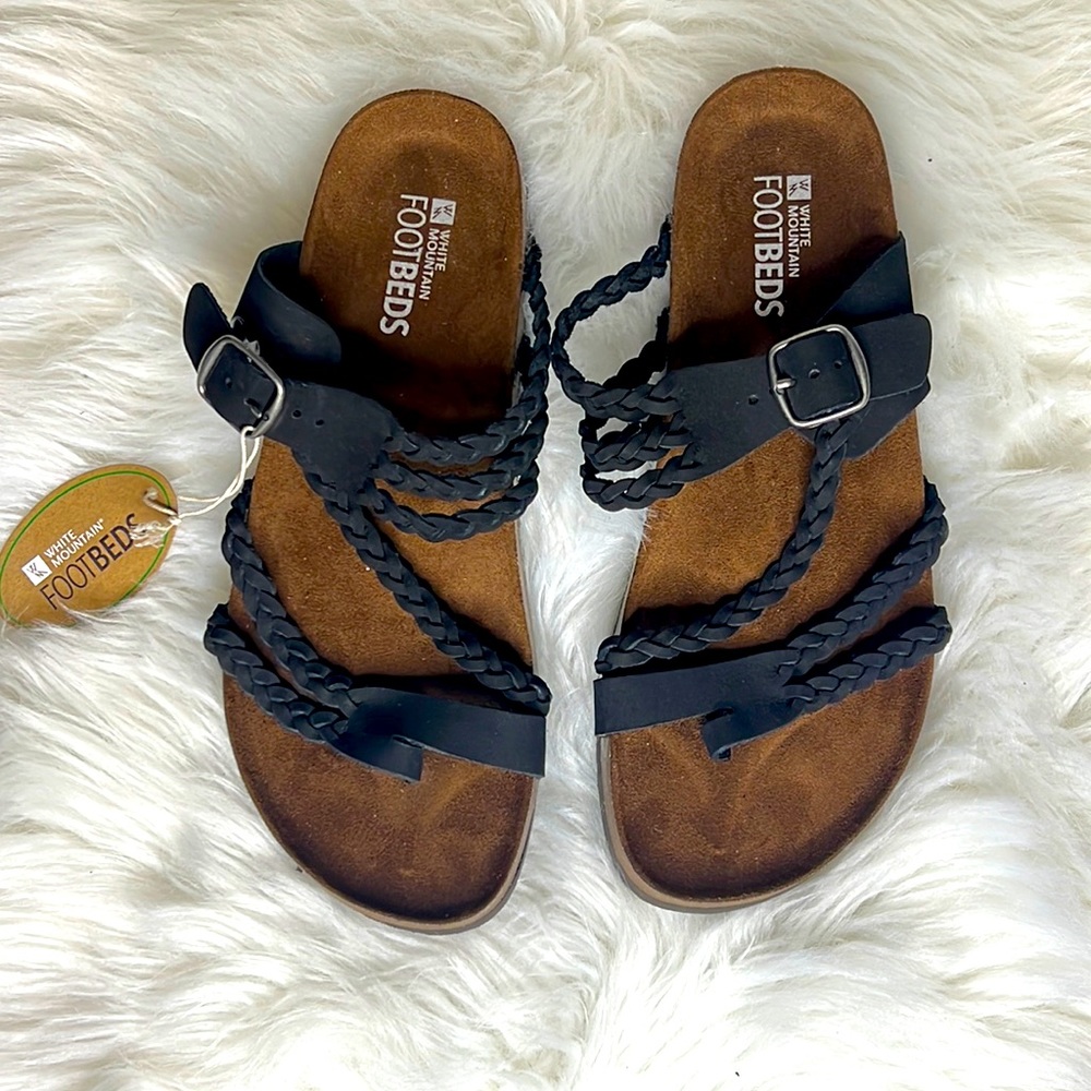 White Mountain Footbeds Sandals Size 11M